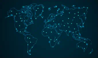 数字地图展示了Sitetrove的覆盖范围，提供来自全球试验场地的数据。
